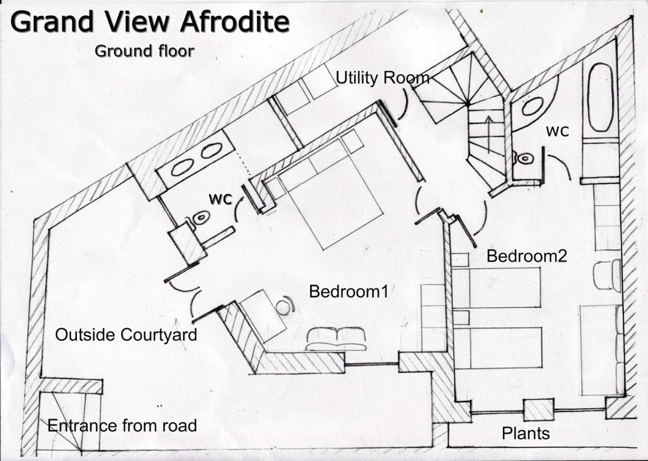Grand View Afrodite Mithimna Bagian luar foto